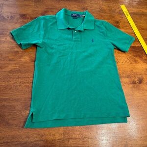 Polo Ralph Lauren Boy’s Green Polo Shirt classic fit 100% cotton large 14-16